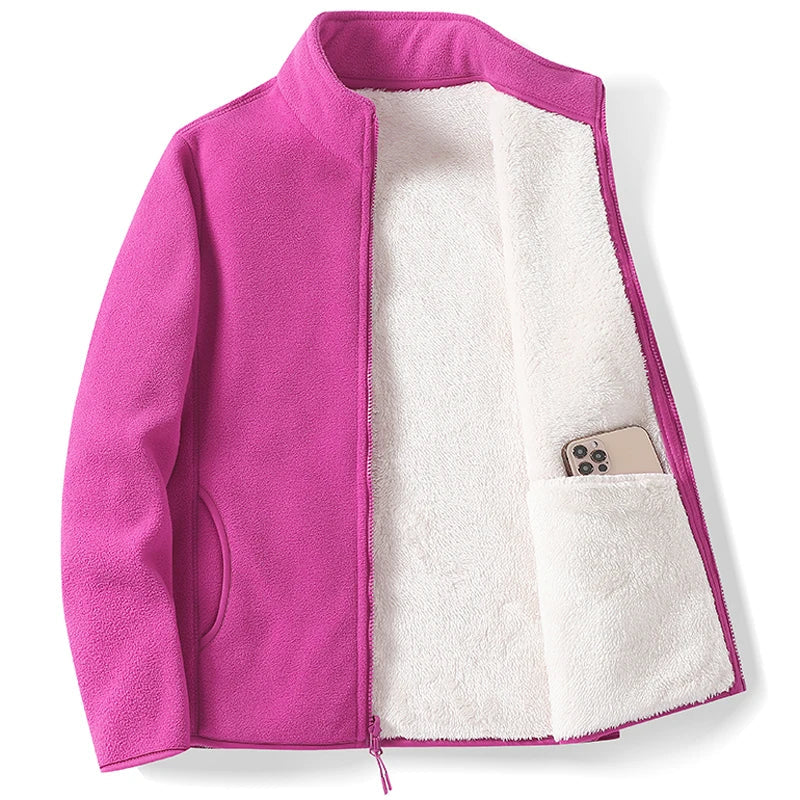 Élise – ColorBlock Fleece Jacket